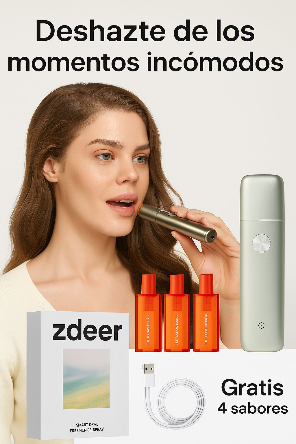 ZDEER® Spray bucal eléctrico inteligente