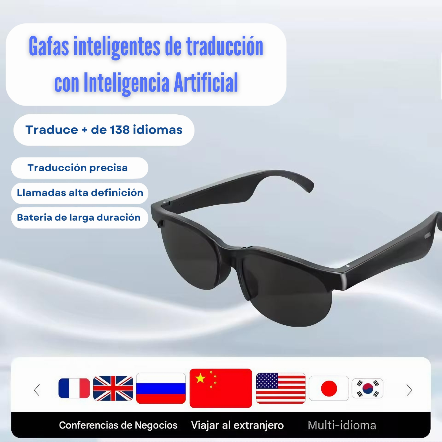 Gafas de traducción con IA – El futuro en tus ojos