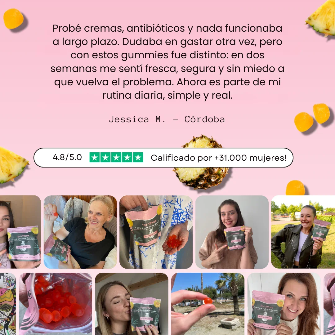 Femmi™ Gomitas: Olvidate del mal olor y la incomodidad