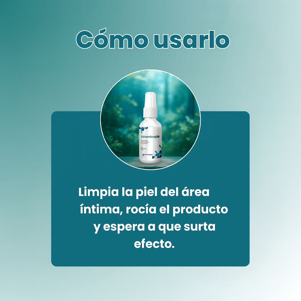 StaminaLift™ Spray para erecciones de algas | ¡Erecciones duras como una roca en solo 1 minuto!