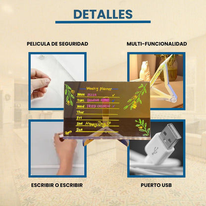 Pizarra LED Mágica Para Colorear