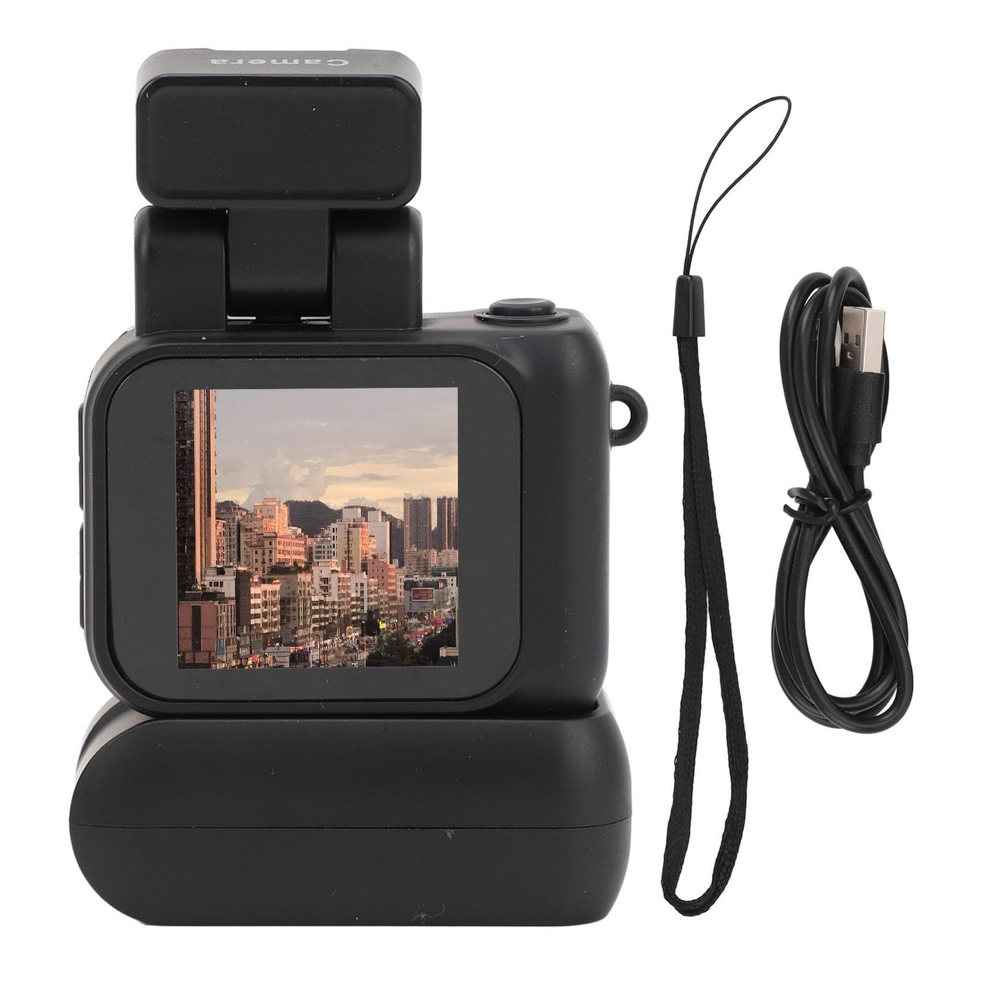 Mini cámara retro llavero portátil