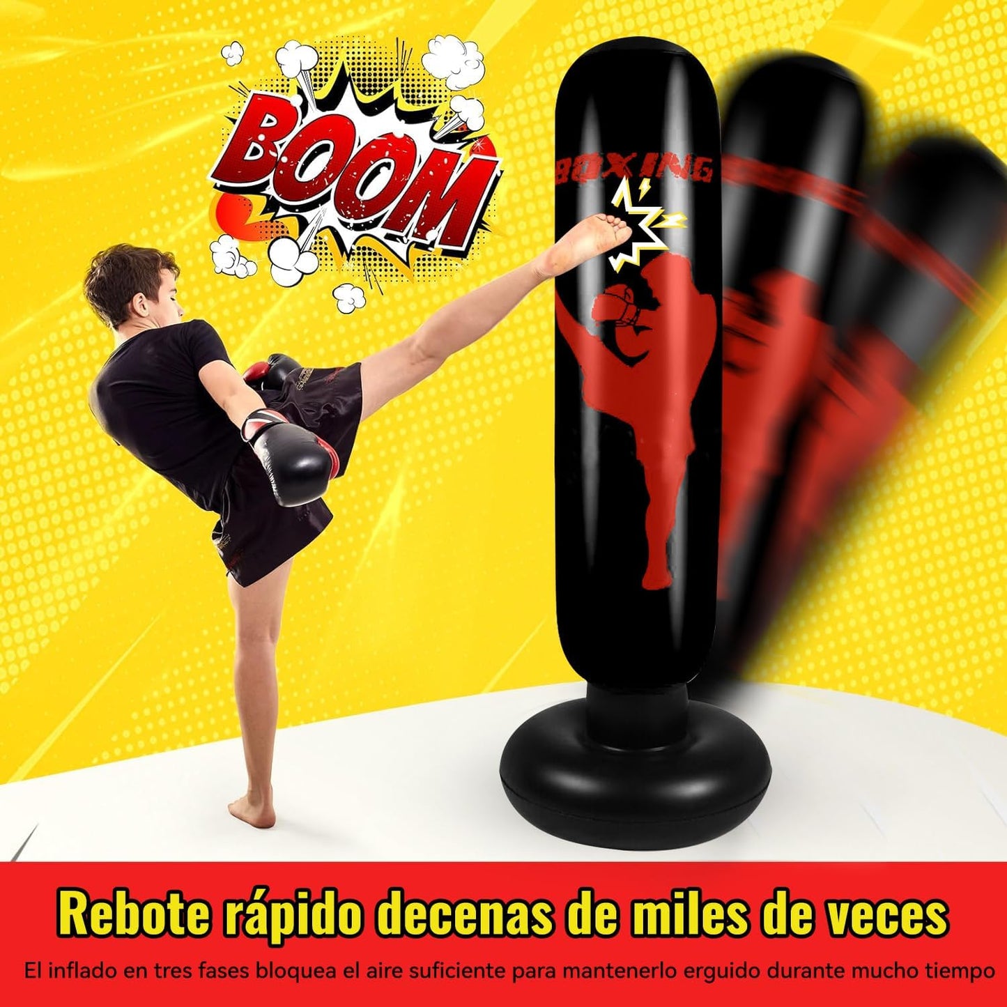 Saco De Boxeo Inflable Para Niños -ORIGINAL