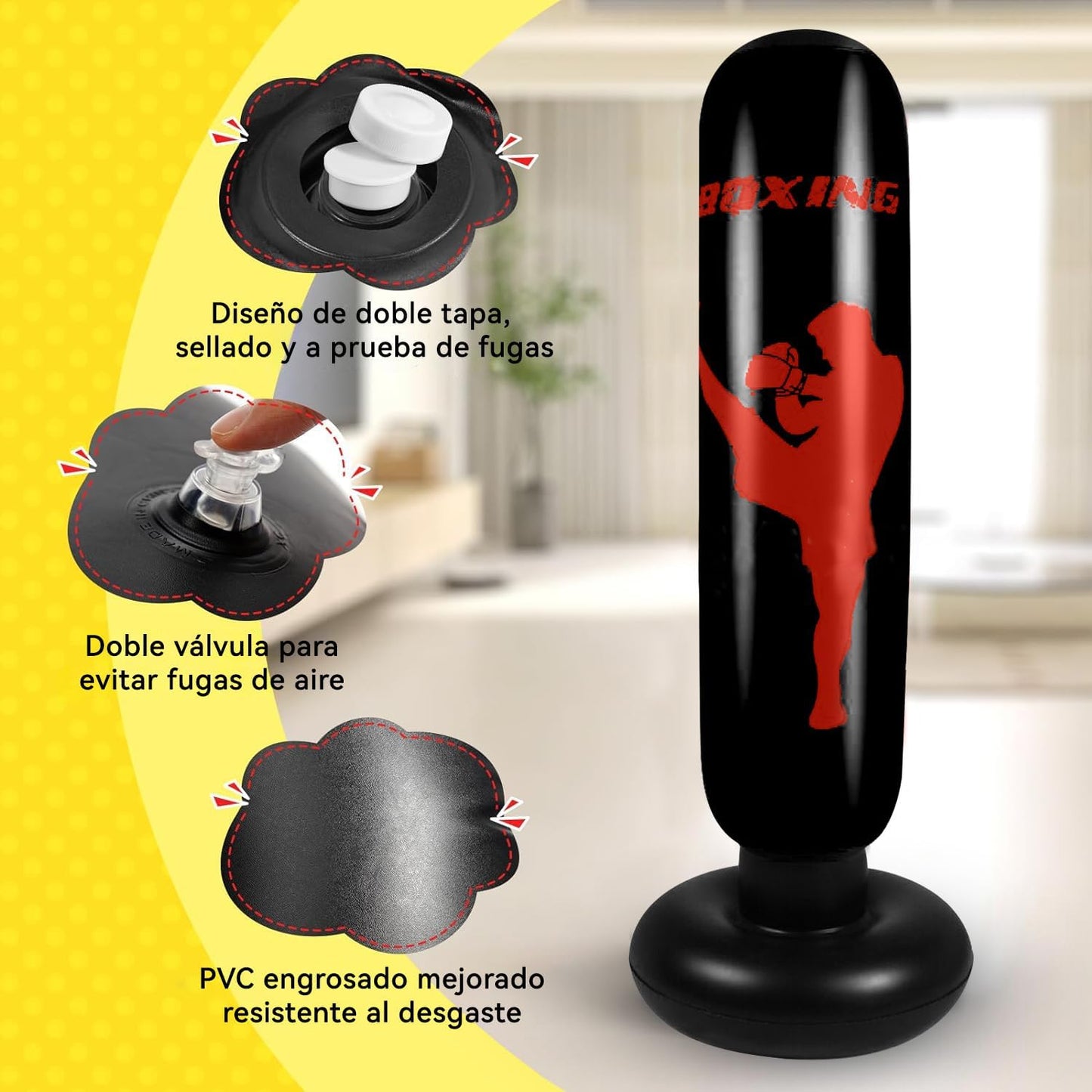 Saco De Boxeo Inflable Para Niños -ORIGINAL