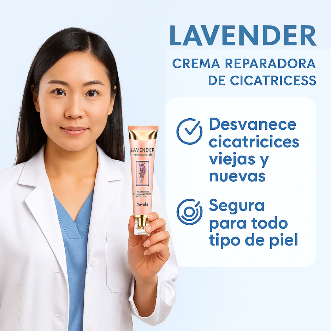 Novella® Crema reparadora de cicatrices de lavanda - Fórmula clínicamente probada