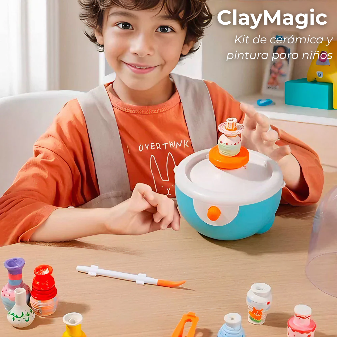 ClayMagic - Kit de cerámica y pintura para niños