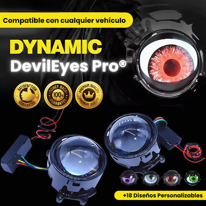 DevilEyes Pro® Faros animados, personalizables y con control WiFi.