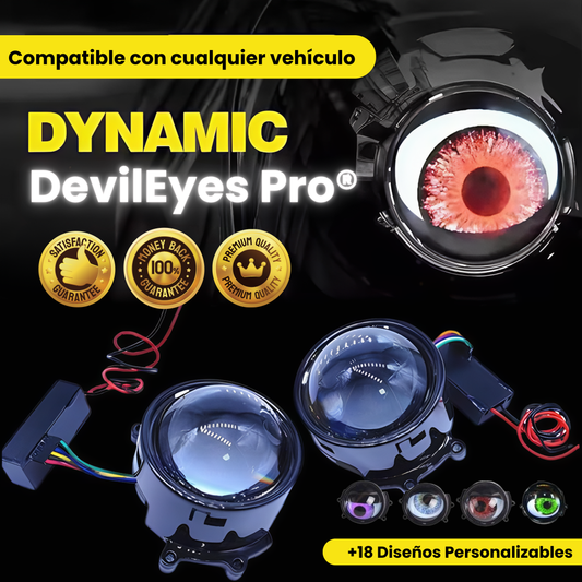 DevilEyes Pro® Faros animados, personalizables y con control WiFi.
