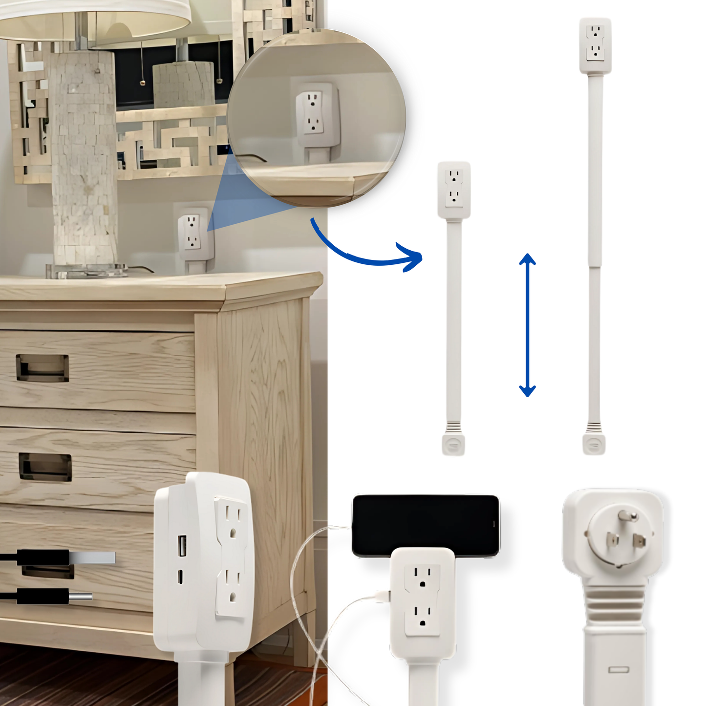 PlugMax ® Extensor de Toma Corriente