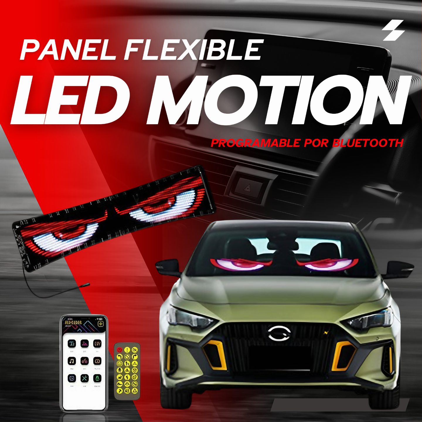 LED MOTION ® Panel de píxeles con Bluetooth personalizable