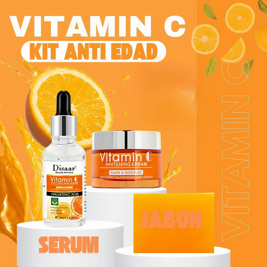 Kit facial de Vitamina C de 3 pasos -Disaar