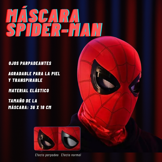 Ultimate Spider-Mask con ojos parpadeantes y móviles