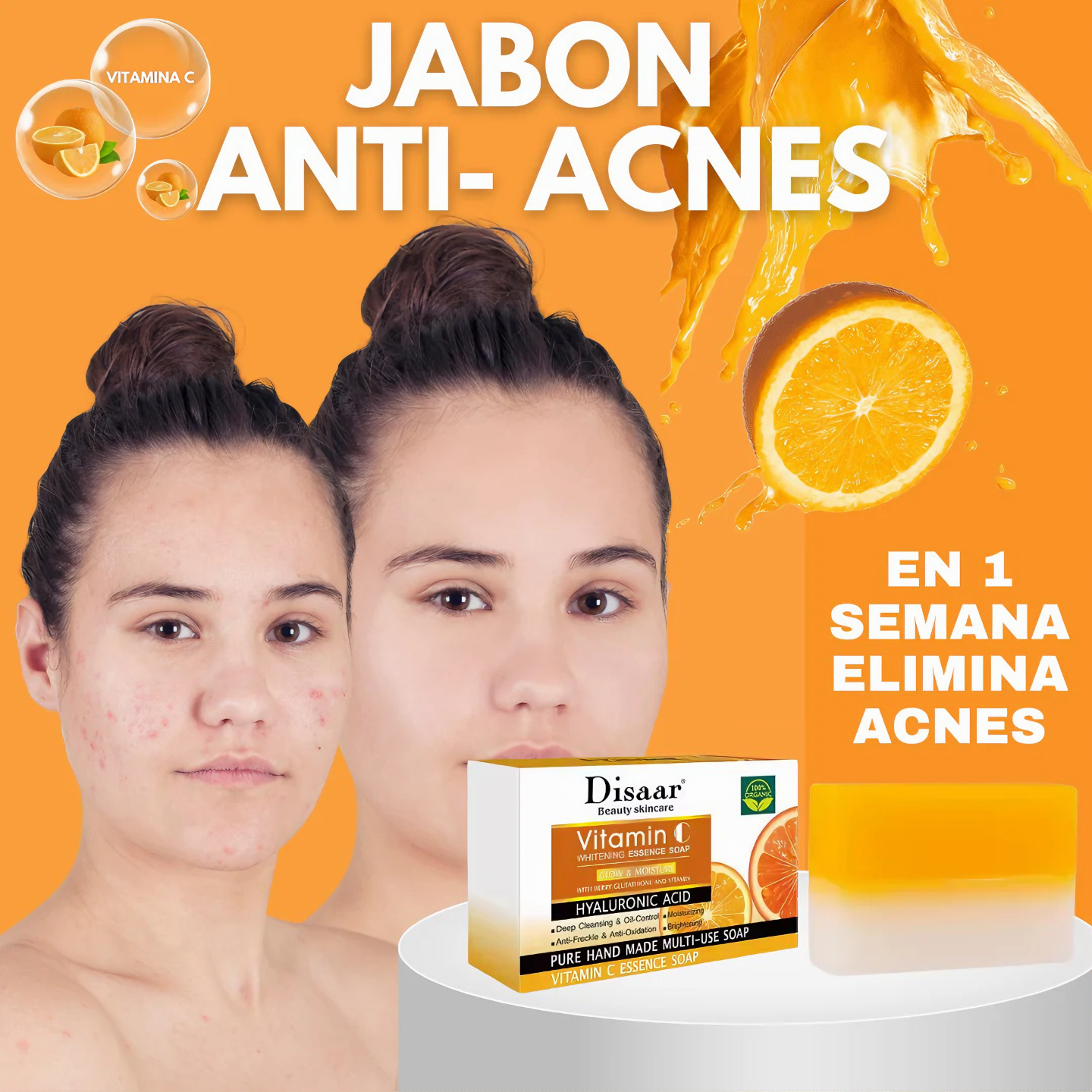 Kit facial de Vitamina C de 3 pasos -Disaar