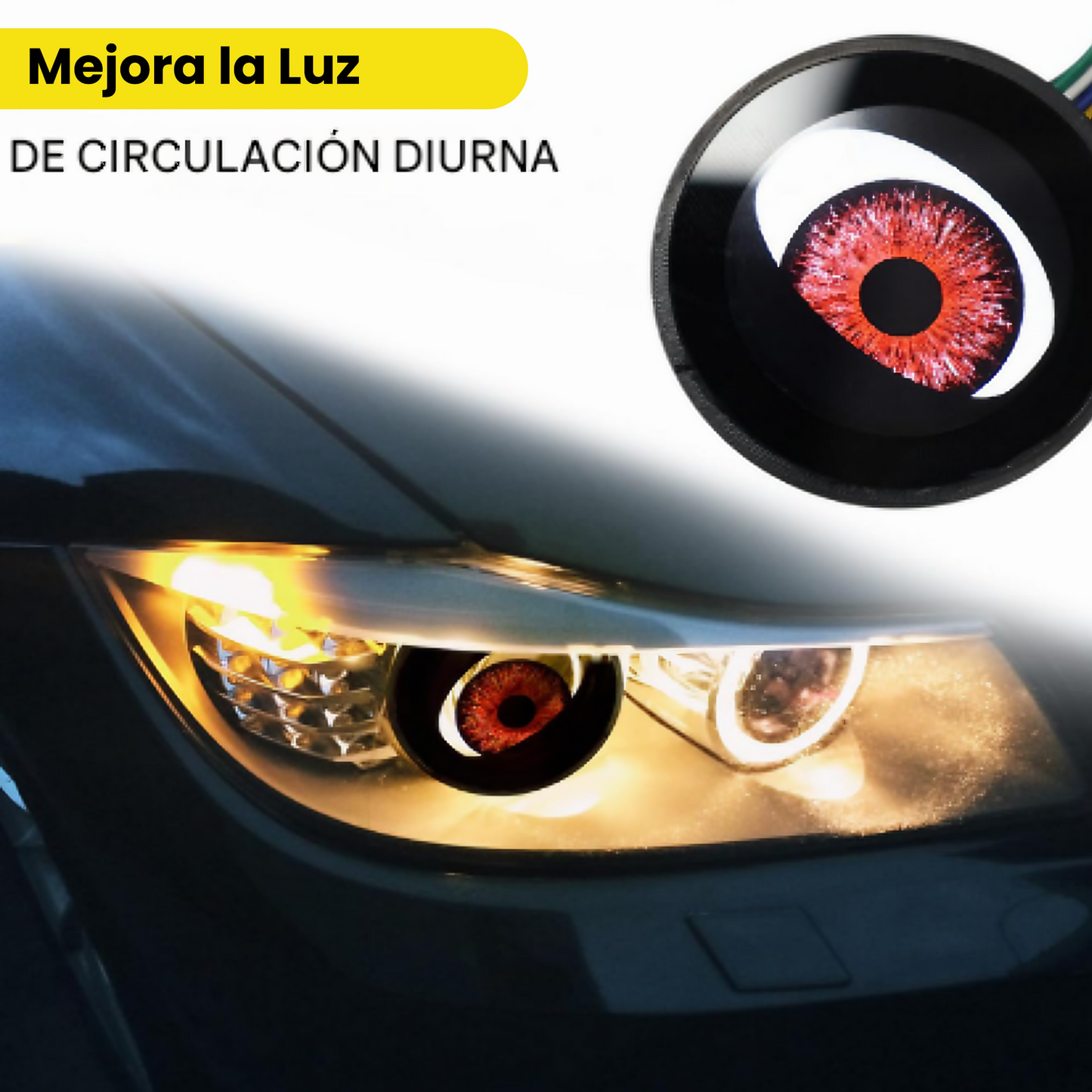 DevilEyes Pro® Faros animados, personalizables y con control WiFi.