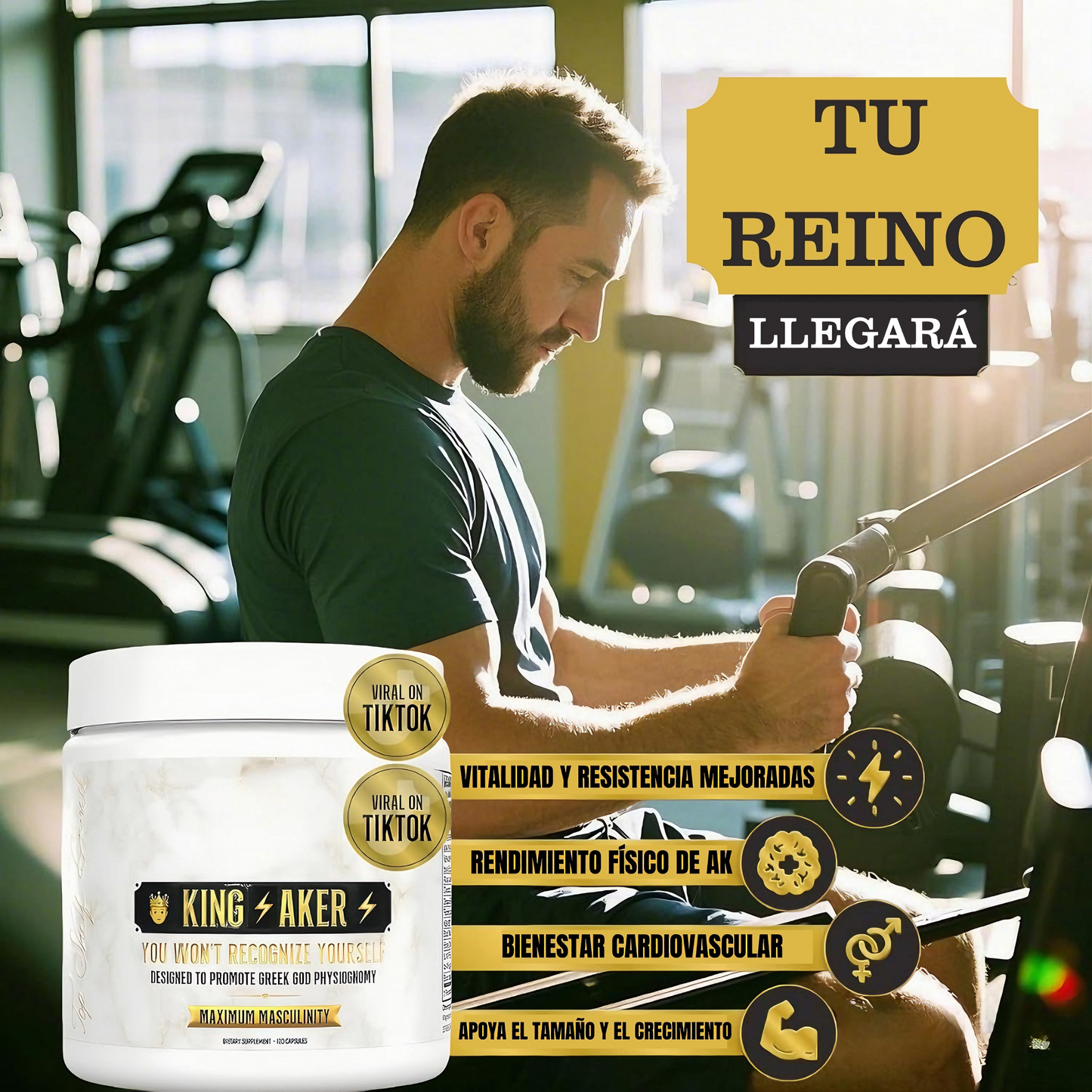 King Maker Suplemento 13 en 1 para Hombres Máxima Masculinidad