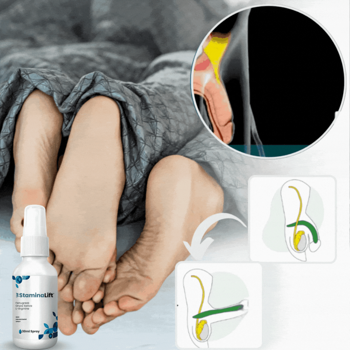 StaminaLift™ Spray para erecciones de algas | ¡Erecciones duras como una roca en solo 1 minuto!