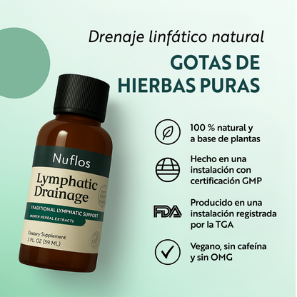 Gotas Nuflos De-Puff – Drena la hinchazón de forma natural en cara, abdomen y piernas