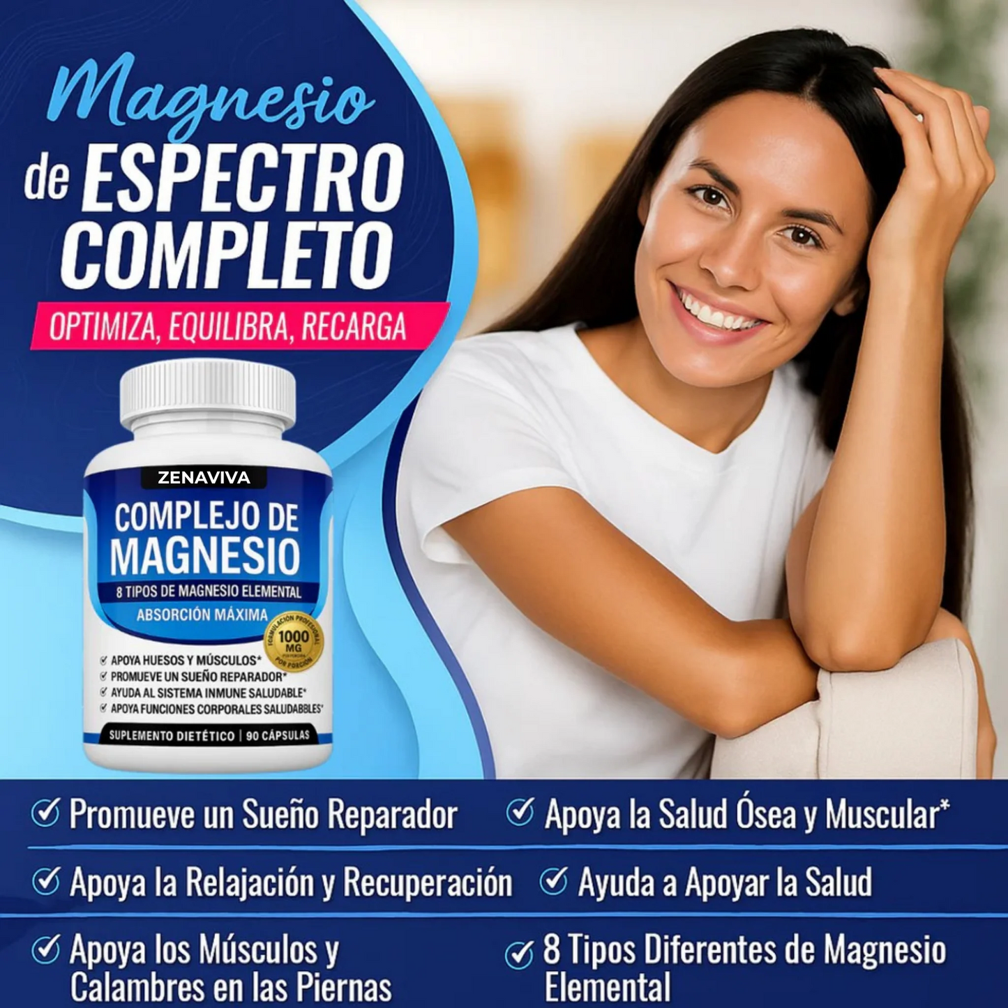 Complejo de magnesio 8 en 1