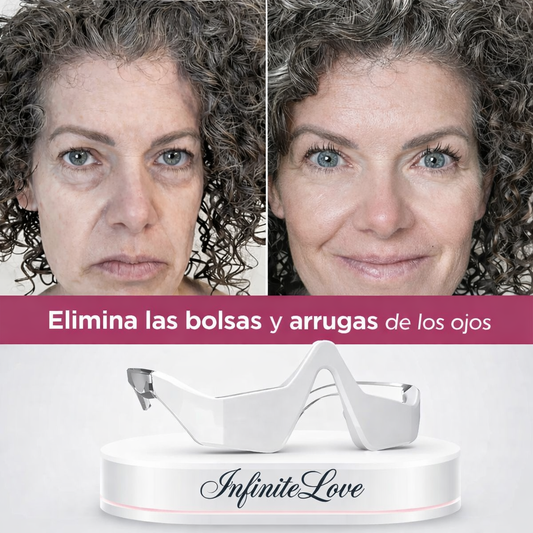 RevitaOjos - Dispositivo Antiedad de Luz Roja y EMS para Eliminar Bolsas, Ojeras y Hinchazón